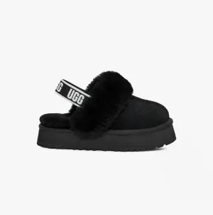 UGG FUNKETTE Unisex Kids Slippers Black