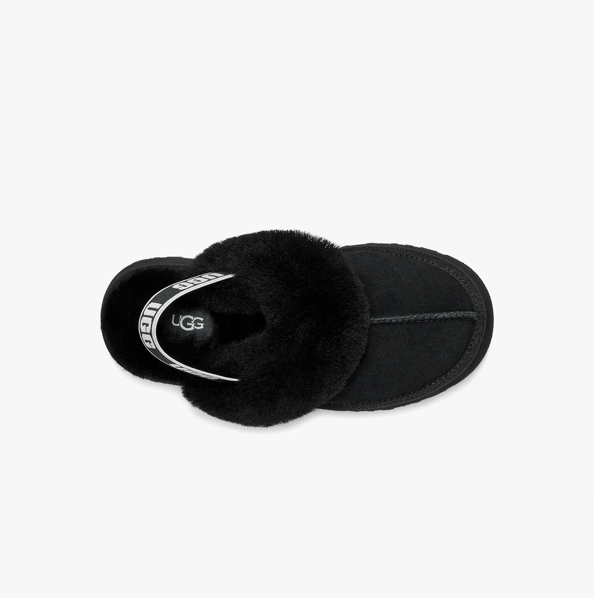 UGG FUNKETTE Unisex Kids Slippers Black