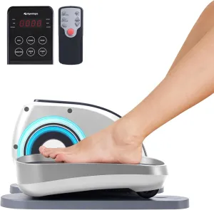 Under Desk Elliptical Machine, Seated Ellipse Leg Exerciser As Seen on TV, Portable Electric Pedal Exerciser for Seniors While Sitting with Remote Control, 10 Adjustable Speeds