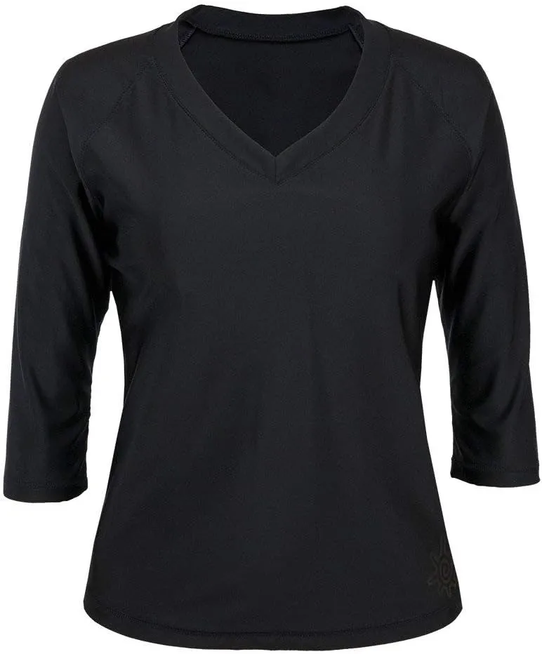 UV SKINZ V-Neck Sun and Swim Shirt for Women with UPF 50  Sun Protection – Rashguard, Modest Swim Top, Swim Tees
