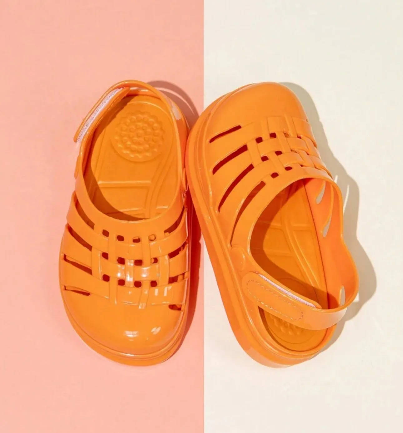 ÅVA Cute Girls' Crystal Jelly Breathable Flat Summer Sandals