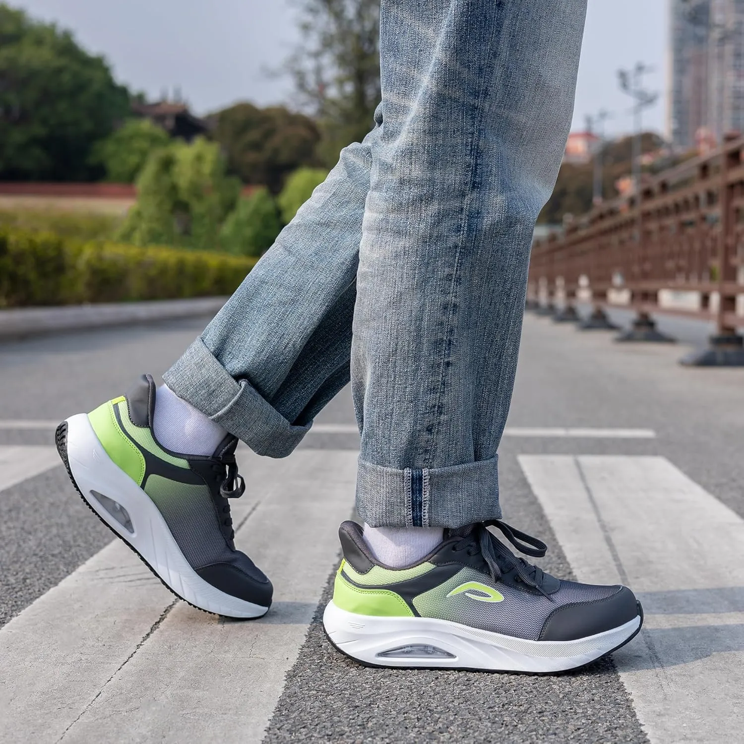 Wide Toe Box Sneakers for Men | Arch Support Walking Shoes for Plantar Fasciitis | Orthotic Running Tennis Shoes US 8-13