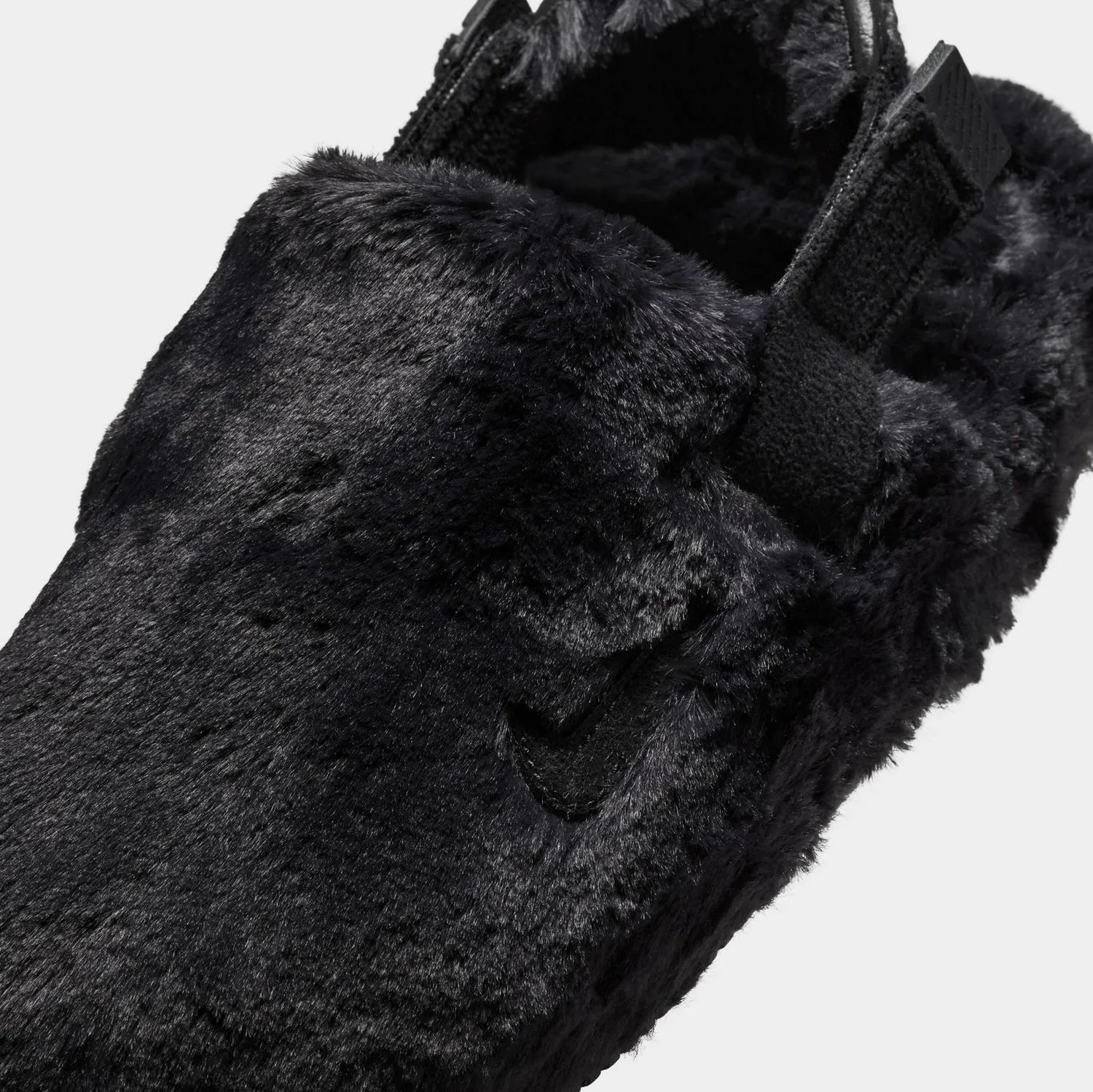 WMNS Nike Calm Furry SE Mule Black FZ3119-001 Slide Sandal Slippers