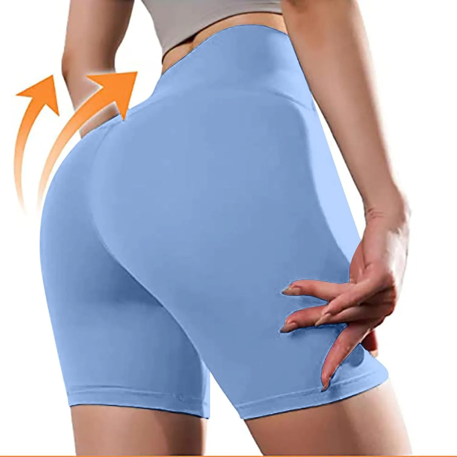 Women Workout Impact Shorts Women's Fitness Yoga Shorts High Waist Women's Dance Volleyball Hip Lifting Shorts