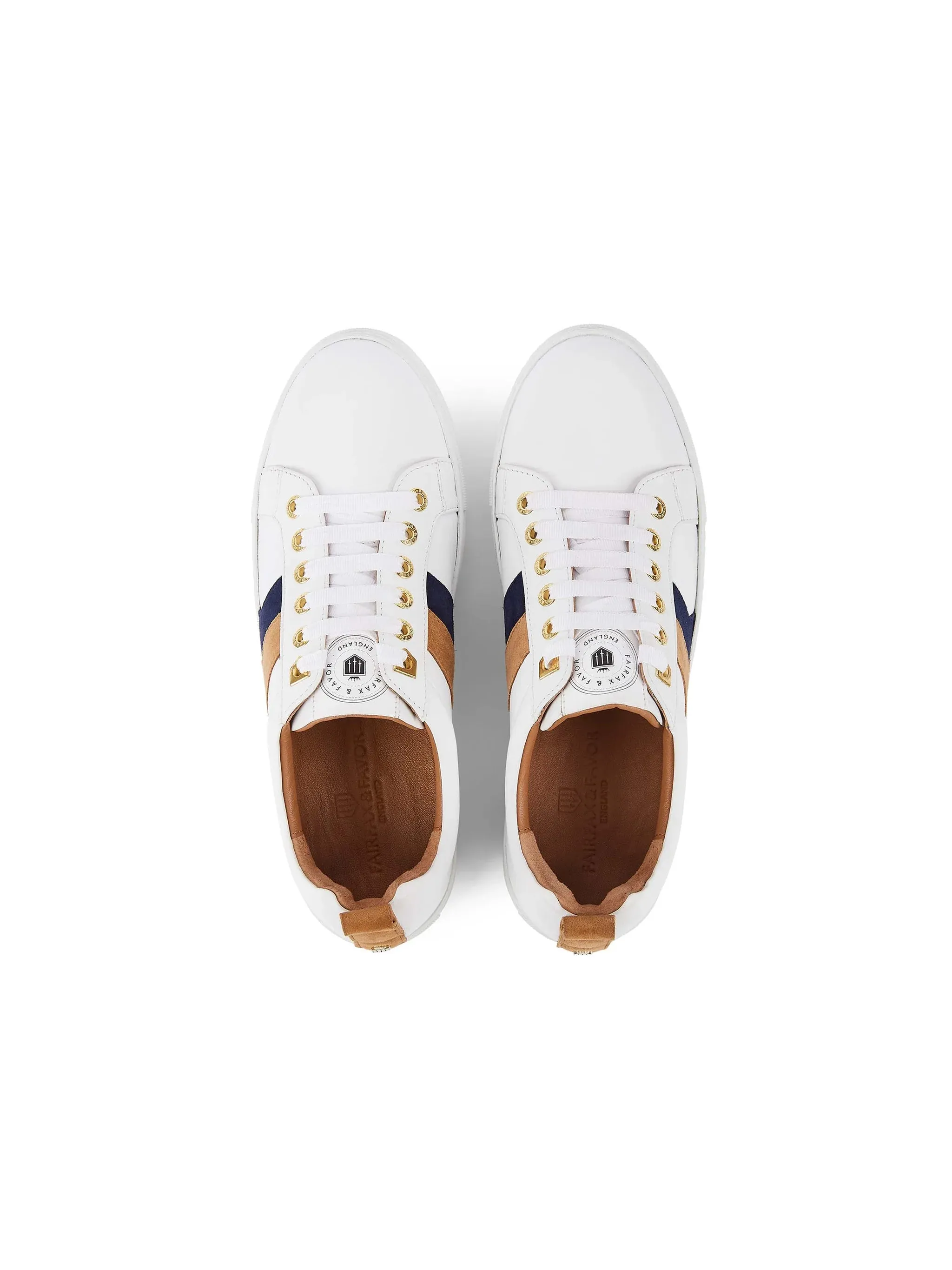 Womens Alexandra Leather Trainer