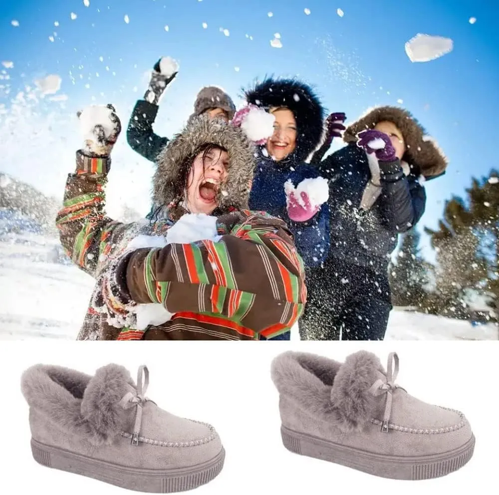 Women's Boots Round Head Thick Sole Orthopedic Arch-Support Wool Thick Warm Cotton Shoes,Cotton Shoes Winter Platform