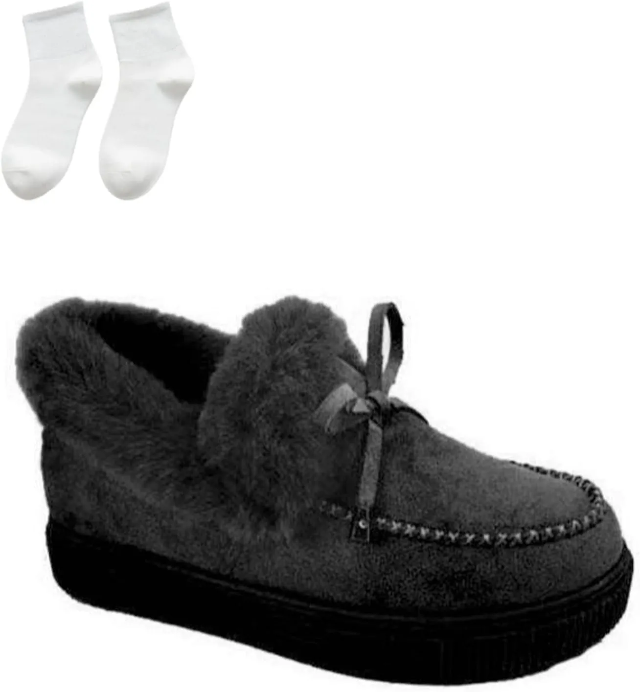 Women's Boots Round Head Thick Sole Orthopedic Arch-Support Wool Thick Warm Cotton Shoes,Cotton Shoes Winter Platform