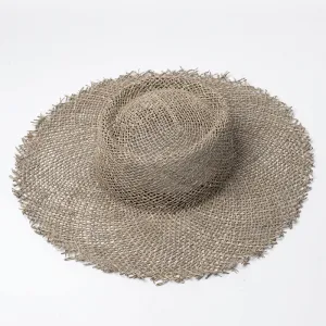 Women'S Breathable Green Straw Beach Sun Hat