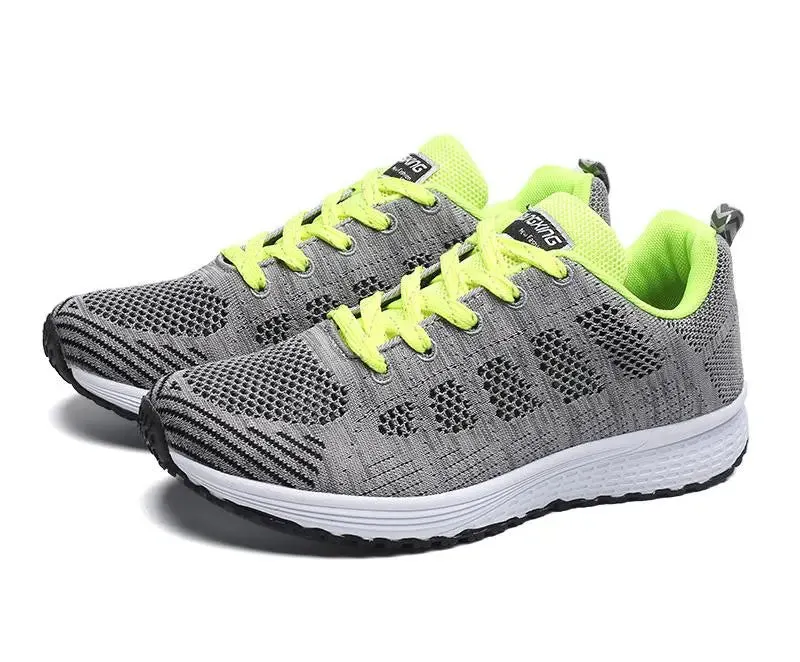 Women's Fashion Mesh Flat Sneakers: Breathable Casual Shoes
