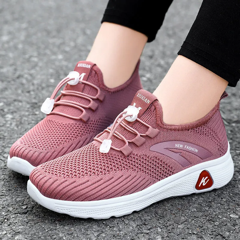 Women's flat shoes orthopedic breathable elegant stretchy casual