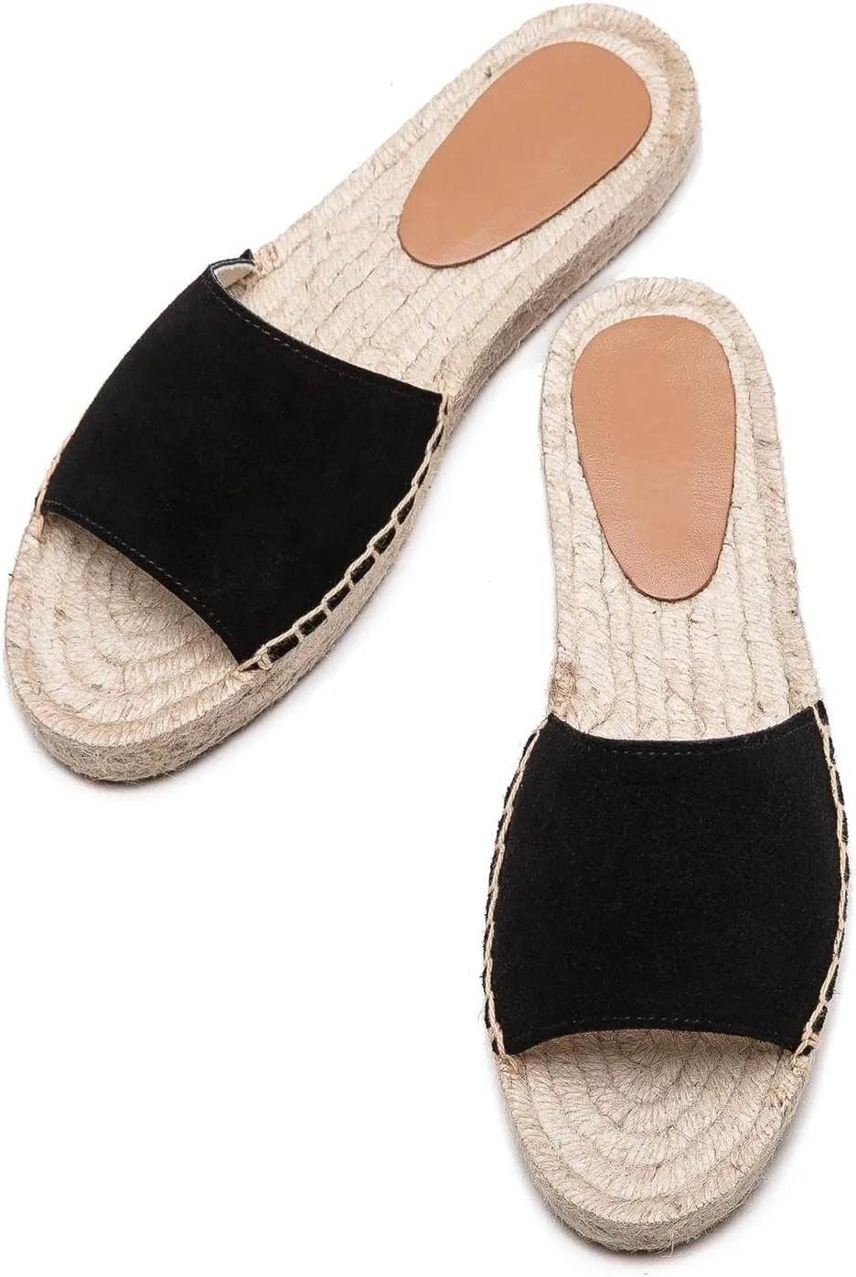 Women's One Word Thick Bottom Slippers - Fashionable Flat Shoes Comfortable Sandals Breathable Non slip Slippers Easy to Wear Suitable for Pairing with T-shirts, Dresses, Jeans