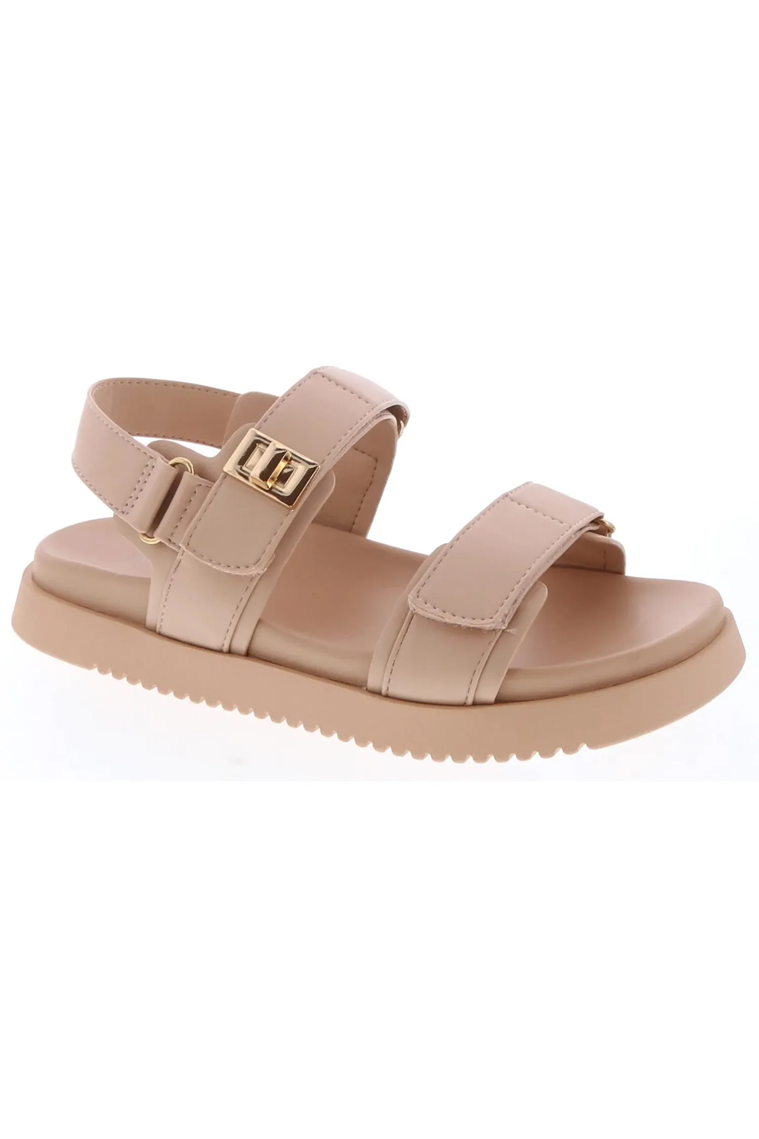 Women's Open Toe Velcro Strap Sandal - LYON1