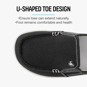 Womens Slip On Shoes - Casual Boat Loafers Shoes for Women with Arch Support - Plantar Fasciitis Canvas Sneakers for Daily Walking