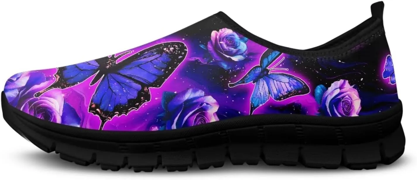 Women's Slip On Shoes Casual Low Top Flat Sneakers Non-Slip Comfort Breathable Footwear for Walking Tennis