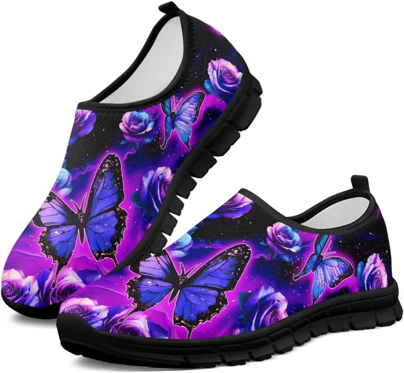 Women's Slip On Shoes Casual Low Top Flat Sneakers Non-Slip Comfort Breathable Footwear for Walking Tennis