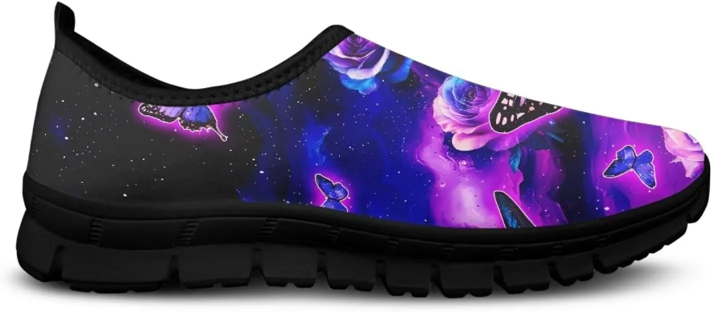 Women's Slip On Shoes Casual Low Top Flat Sneakers Non-Slip Comfort Breathable Footwear for Walking Tennis