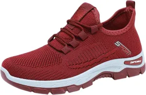 Womens Slip On Sneakers Wide Toe Box Shoes Extra Wide Width Sneakers Air Cushion Road Running Shoes Ultra Light Tennis Gym Workout Training Shoe Breathable Walking Shoe with Arch Support