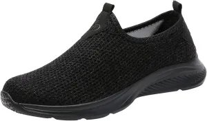 Women's Slip on Walking Shoes Tennis Lightweight Gym Non Slip Work Shoes Women Flat Feet Men's Casual Dress Shoes Waterproof Sneakers Red Tennis Shoe Cross Trainer Shoe