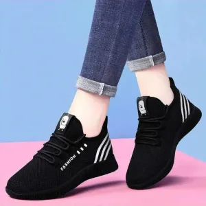 Women's Vulcanized Air Mesh Sneakers – Breathable Casual Shoes