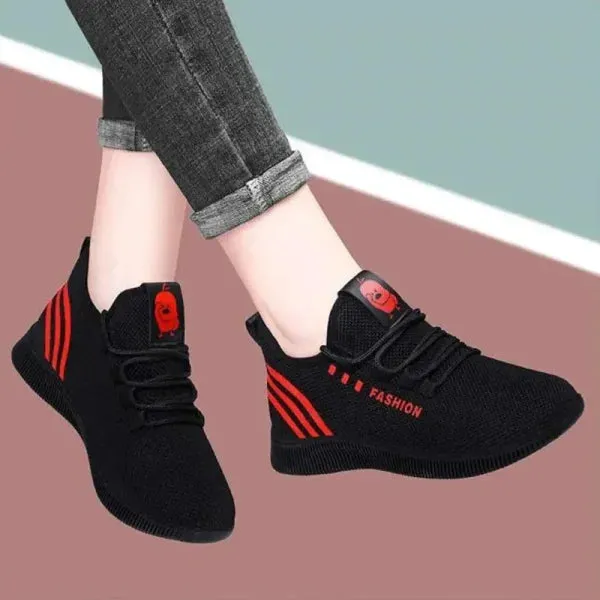 Women's Vulcanized Air Mesh Sneakers – Breathable Casual Shoes