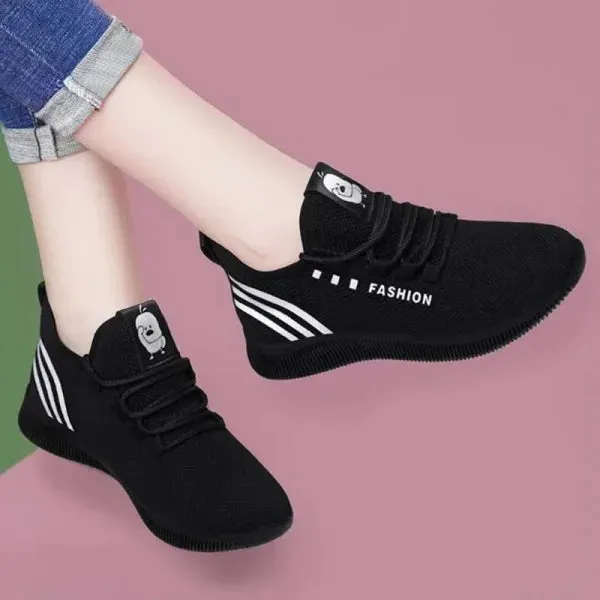 Women's Vulcanized Air Mesh Sneakers – Breathable Casual Shoes