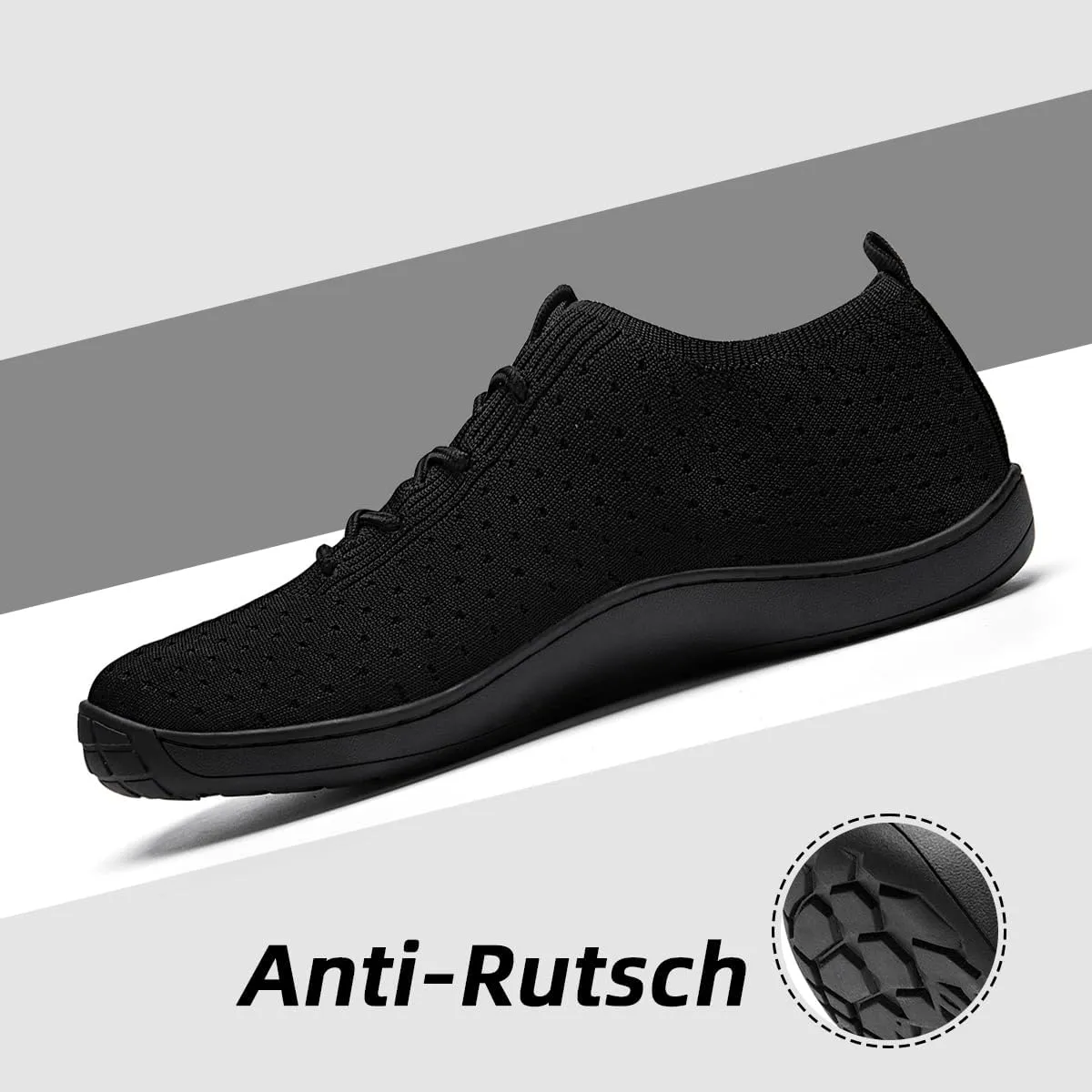 Womens Walking Shoes Wide Toe Sneakers Workout Slip On Sports Zero Drop Minimalism Flat Sole