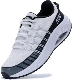 Womens Walking Shoes with Arch Support Air Running Shoes Non Slip Tennis Orthotic Sneakers for Plantar Fasciitis Grey