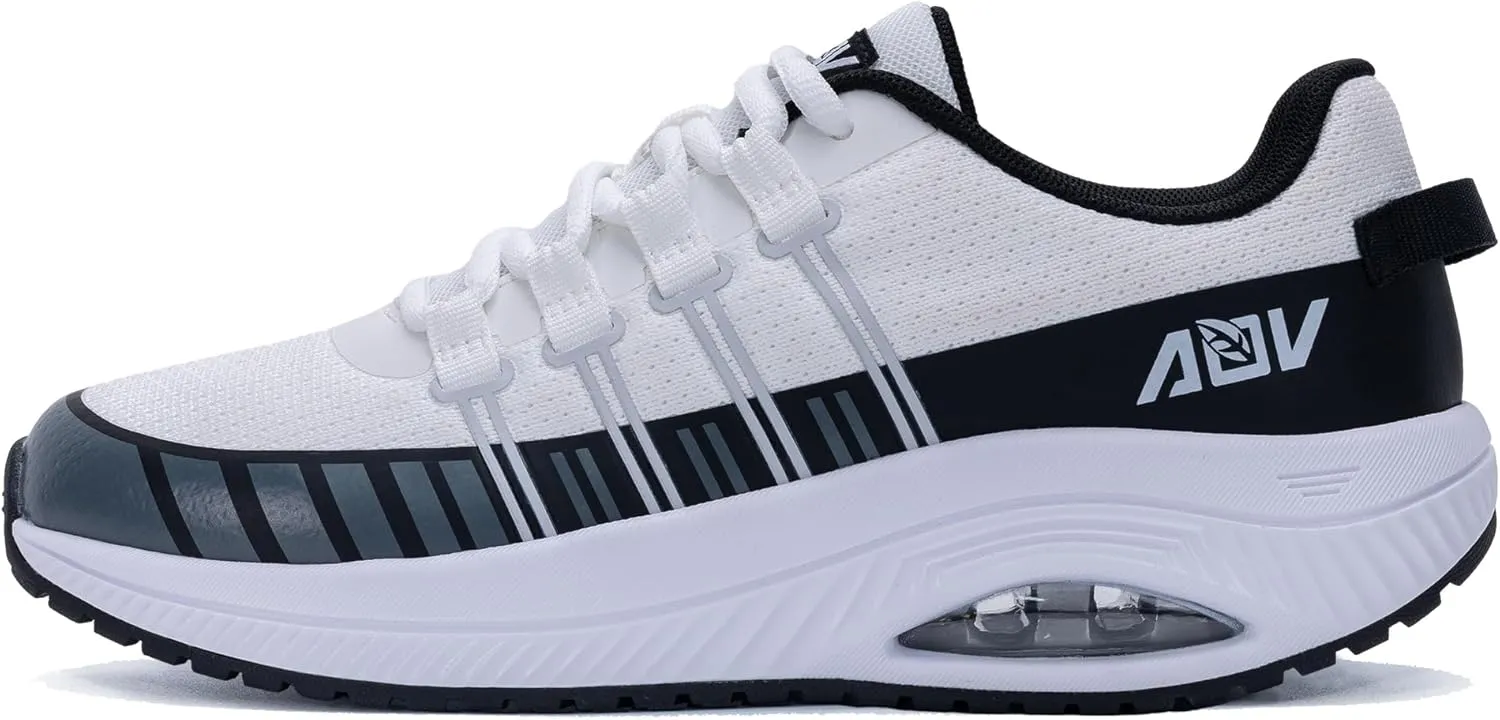 Womens Walking Shoes with Arch Support Air Running Shoes Non Slip Tennis Orthotic Sneakers for Plantar Fasciitis Grey