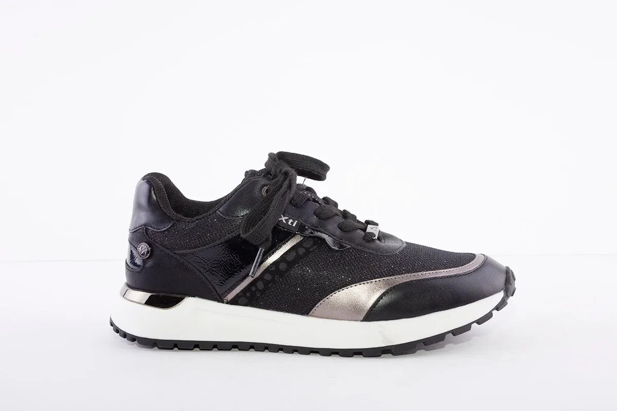XTI - 43340 LACED FASHION TRAINER - BLACK COMBI
