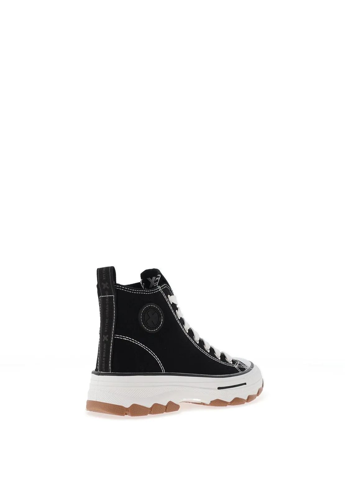 Xti Girls 151277 Hi Top Trainer, Black