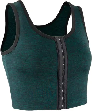 XUJI 3 Rows Central Clasp Chest Binder Tank Top