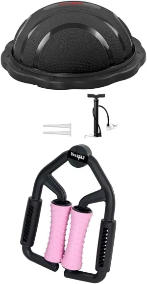 Yes4All Premium Half Ball Balance Trainer for Full Body Workout - Half Exercise Ball, Half Balance Ball Trainer, Half Yoga Ball Balance Trainer for Core Training