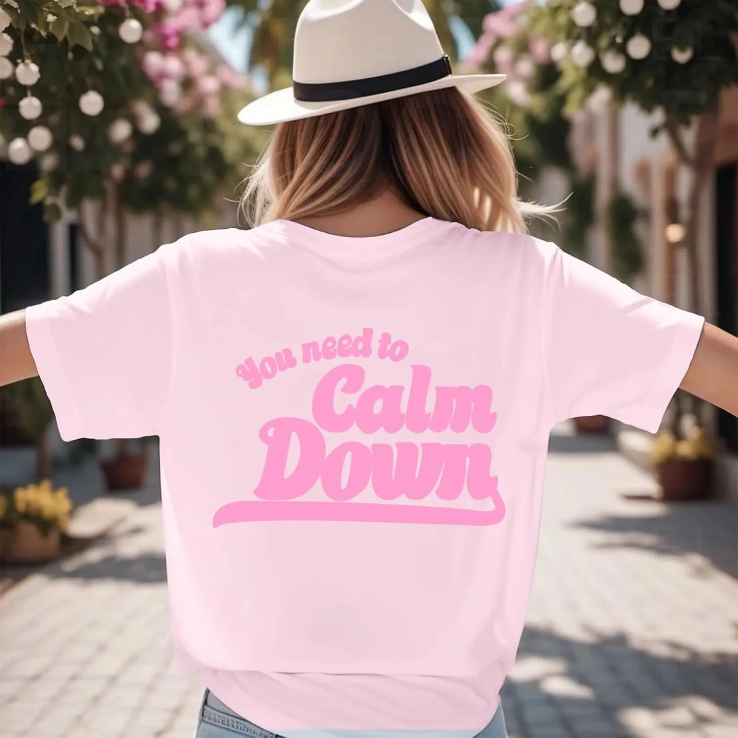You Need to Calm Down Shirt Country Concert Tops for Women Music Lovers Letter Graphic Tees LGBTQ Pride Gift Tops