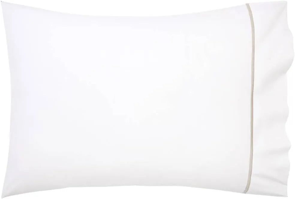 Yves Delorme Athena Pierre Pillowcase | 500 Thread Count, Cotton | Luxury Bedding from France