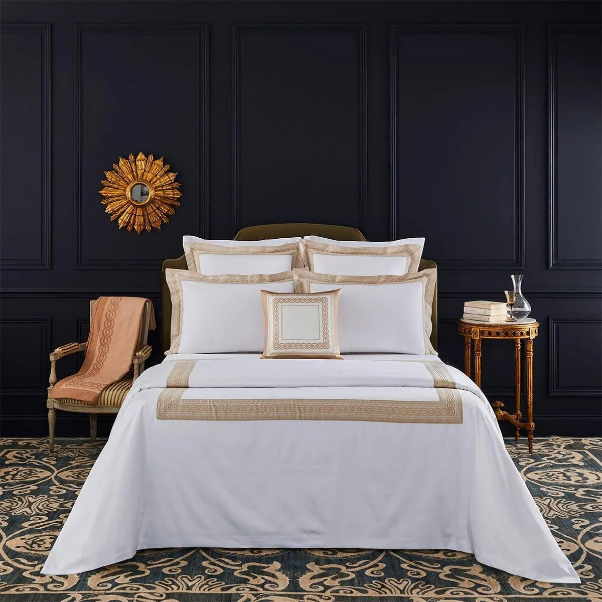 Yves Delorme Joyau Multicolor Full/Queen 92 x 92 in Duvet Cover - Extra Soft and Warm Luxury Sheets, 100% Natural Organic French Bed Linens - Breathable and Durable