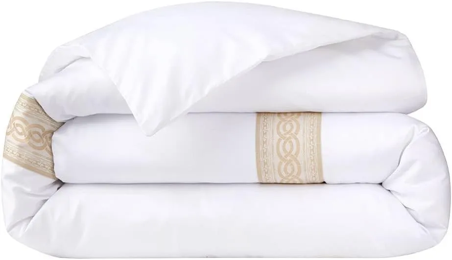Yves Delorme Joyau Multicolor Full/Queen 92 x 92 in Duvet Cover - Extra Soft and Warm Luxury Sheets, 100% Natural Organic French Bed Linens - Breathable and Durable