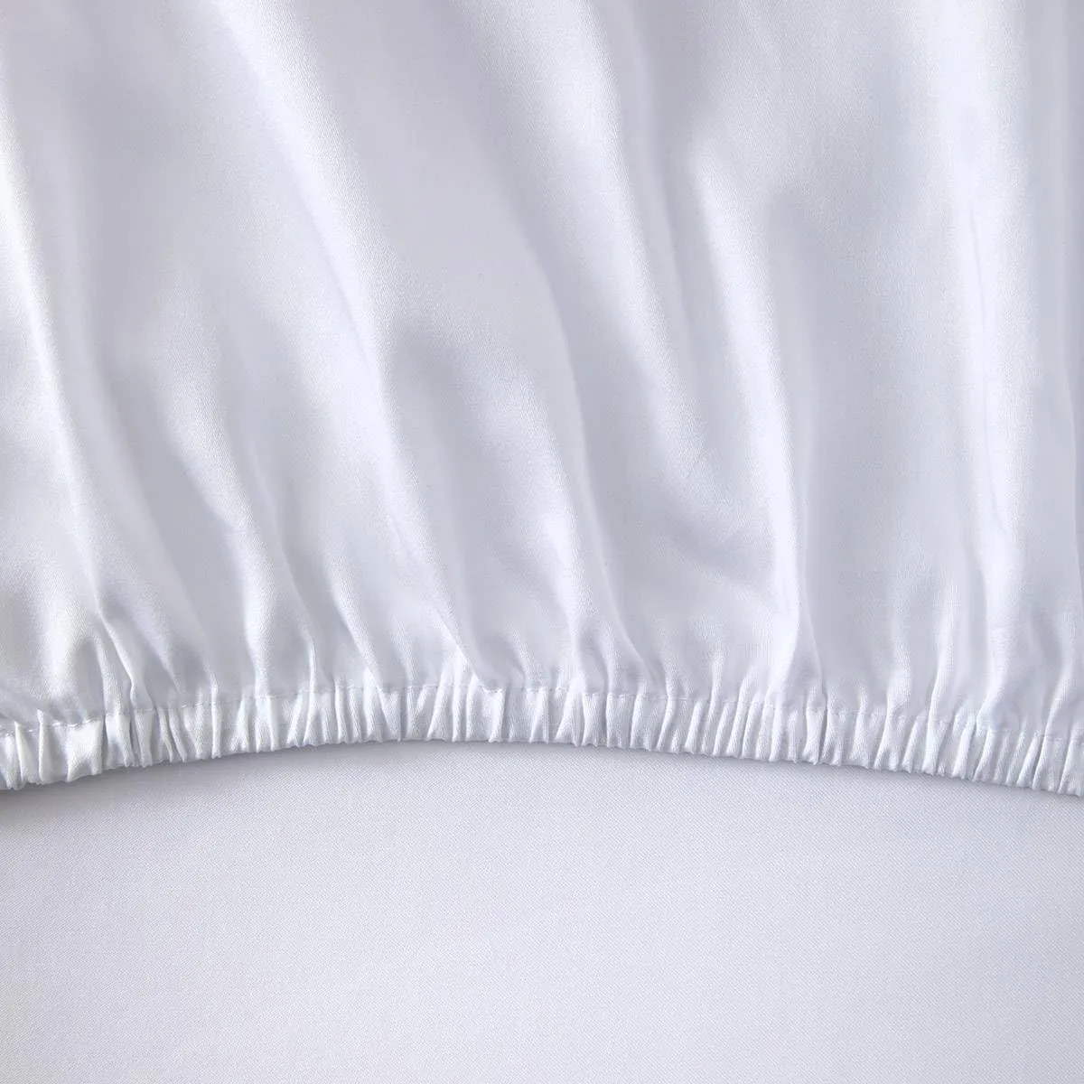 Yves Delorme Triomphe Blanc Twin XL 41 x 83 in Fitted Sheet - Extra Soft and Warm Luxury Sheets, 100% Natural Organic French Bed Linens - Breathable and Durable
